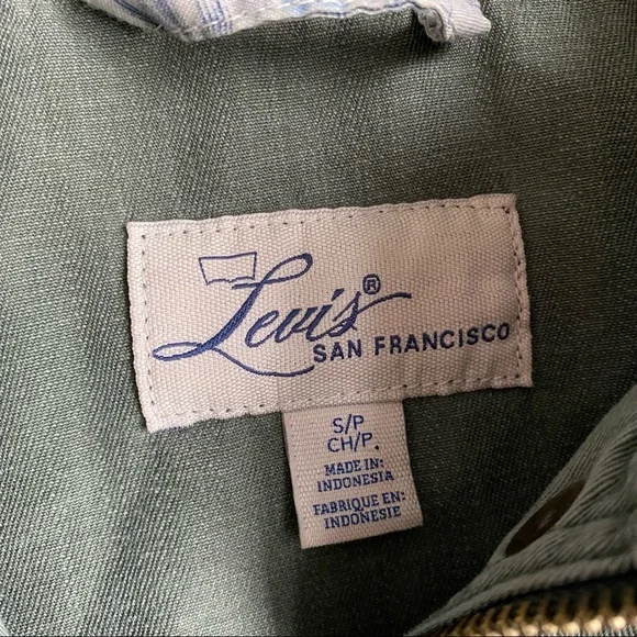 Levis Military Field Jacket Small Olive Green Cotton Fatigue Lightweight Utility - Picture 4 of 11